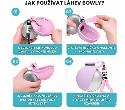 Bowly: Cestovní Lahev pro psy